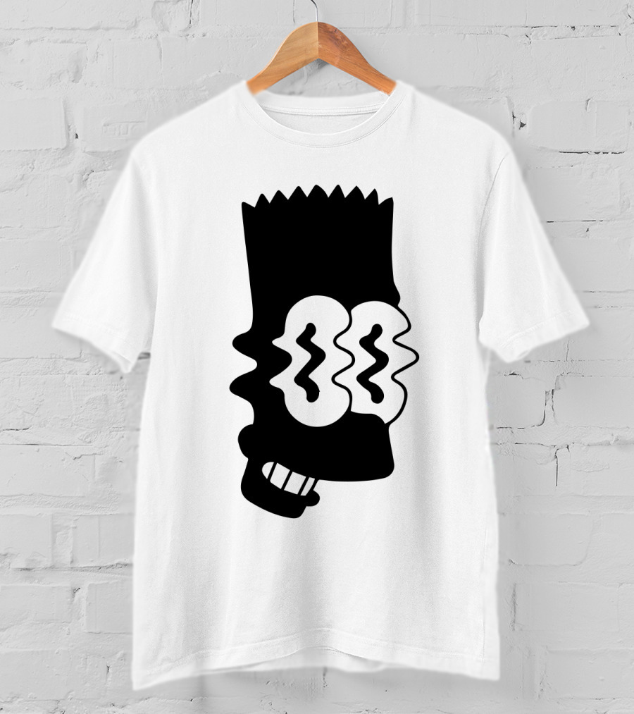 The Simpson Bart Face Wavy Eyes T-Shirt