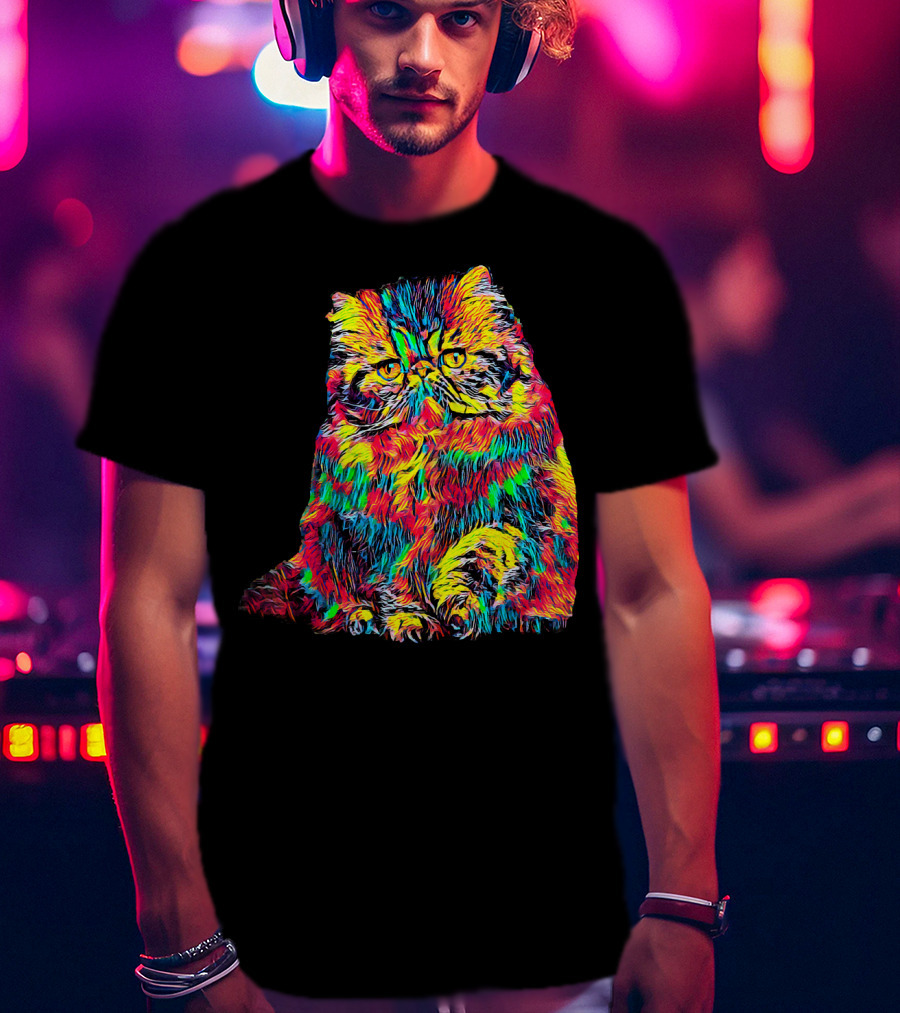 Testing Colorful Cat T-Shirt