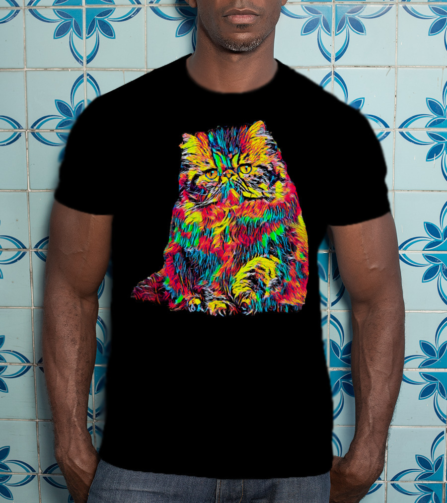 Testing Colorful Cat T-Shirt