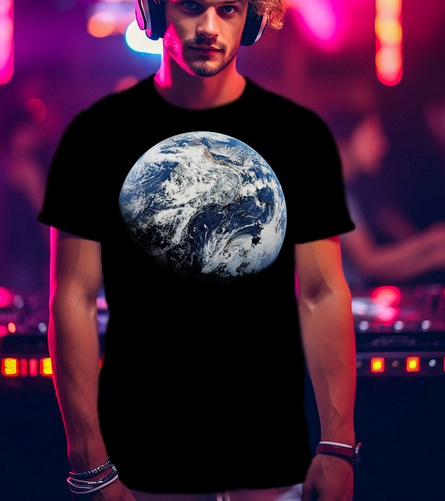 Planet Earth View From Apollo 8 Space Mission T-Shirt