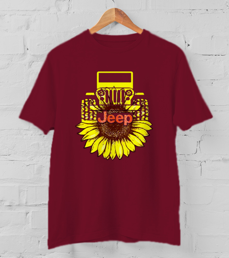 Jeep Sunflower Hot Sun Of Day T-Shirt