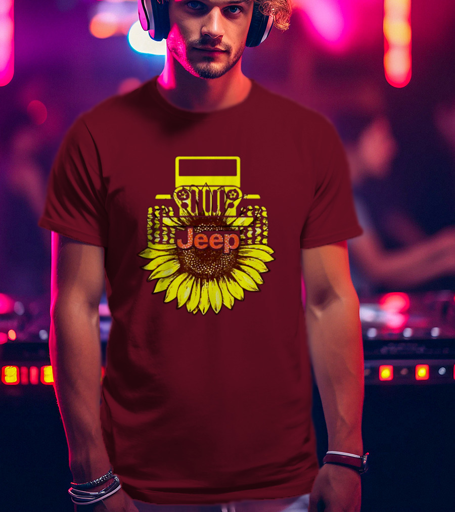 Jeep Sunflower Hot Sun Of Day T-Shirt