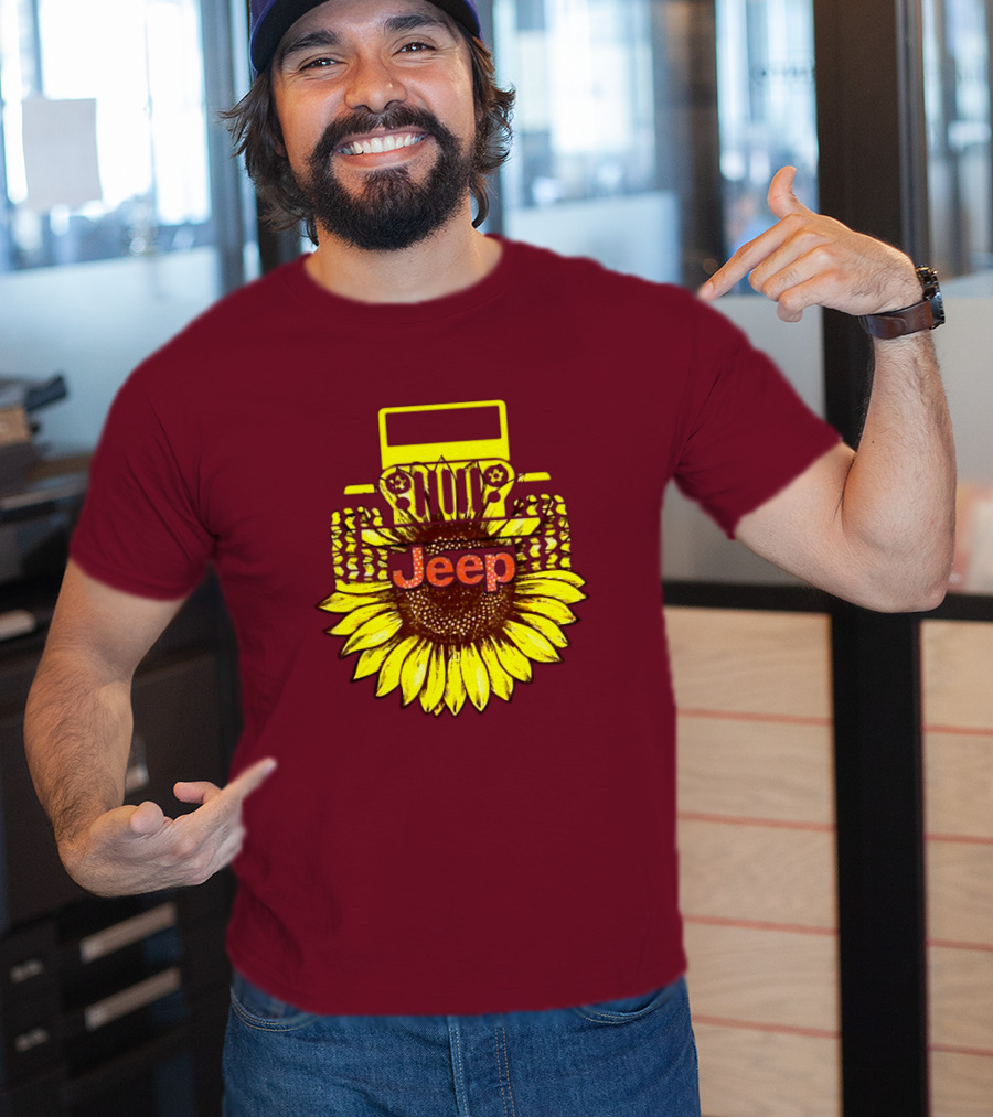 Jeep Sunflower Hot Sun Of Day T-Shirt