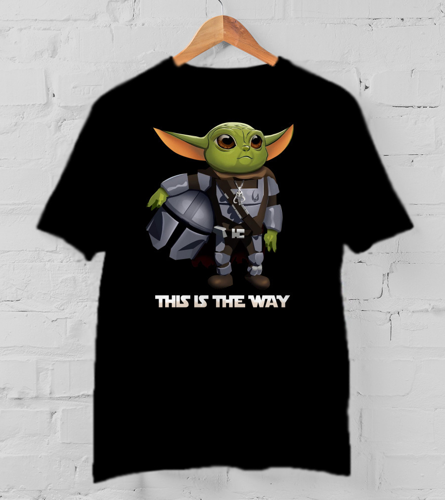 Baby Yoda Armor This Is The Way Mandalorian Helmet T-Shirt