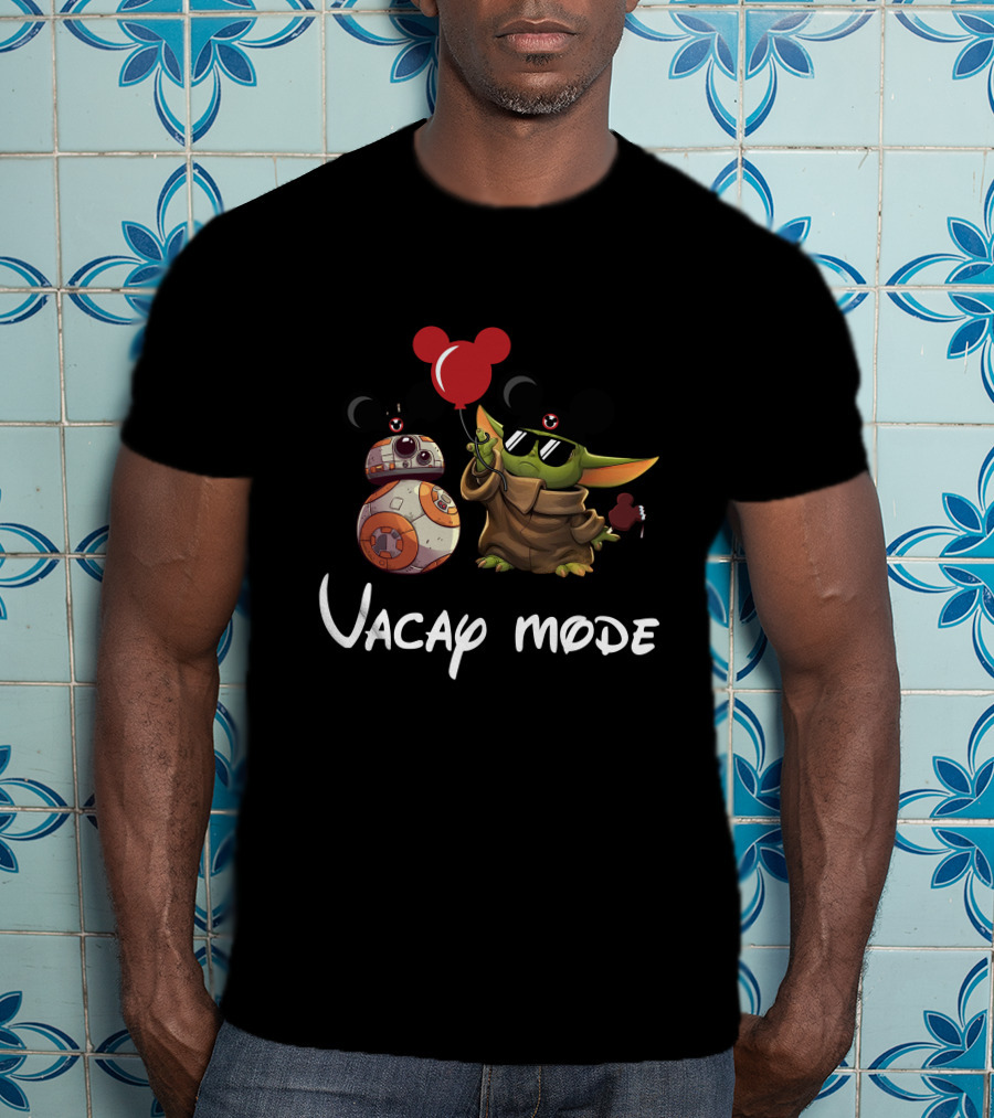 BB 8 X Baby Yoda Vacay Mode T-Shirt