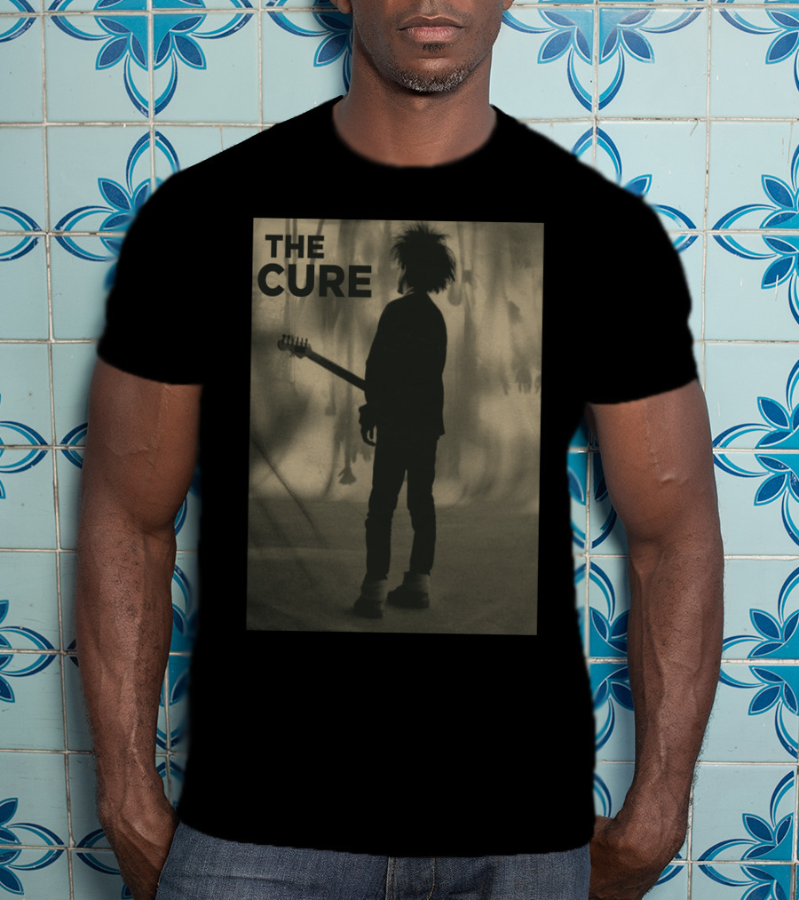 THE CURE Silhouette With Guitar Iconic T-Shirt