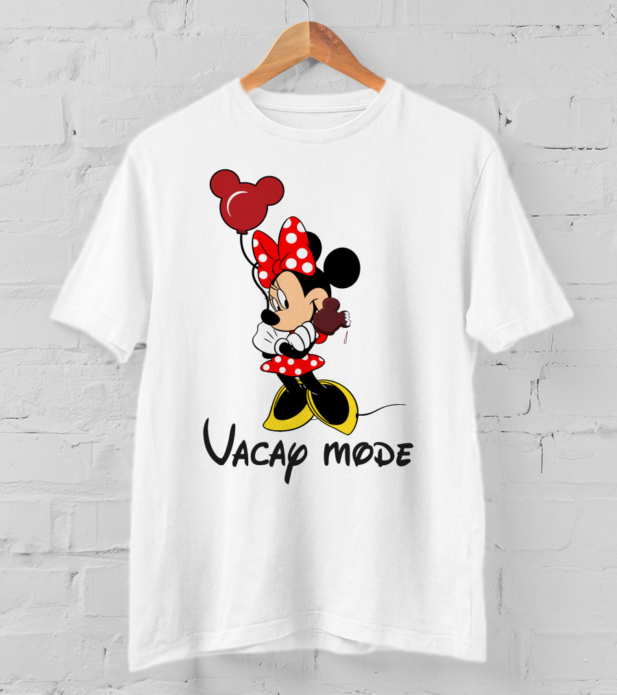 Disney Minnie Mouse Vacay Mode Balloon And Ice Cream T-Shirt
