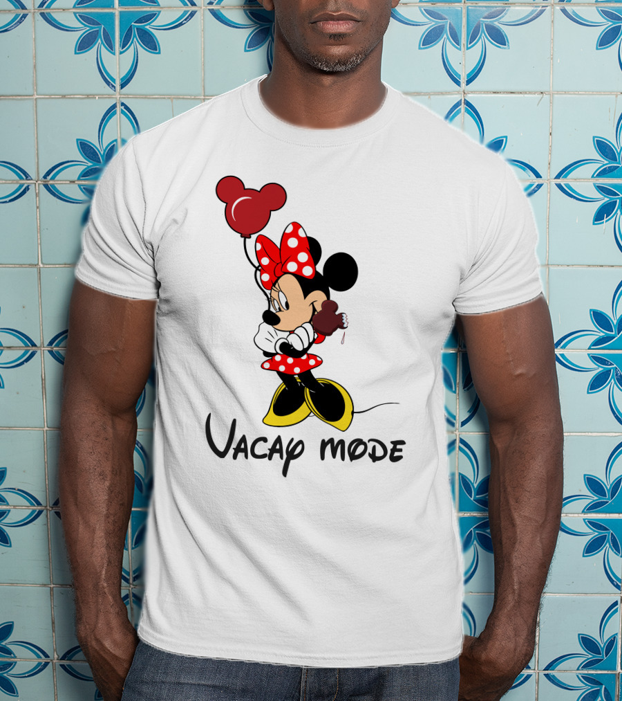 Disney Minnie Mouse Vacay Mode Balloon And Ice Cream T-Shirt