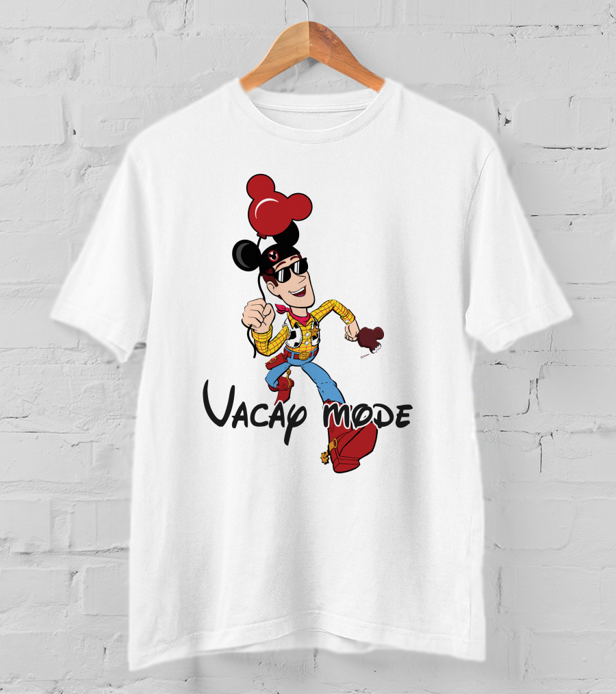 Vacay Mode Woody Mickey Ears Fun Adventure T-Shirt