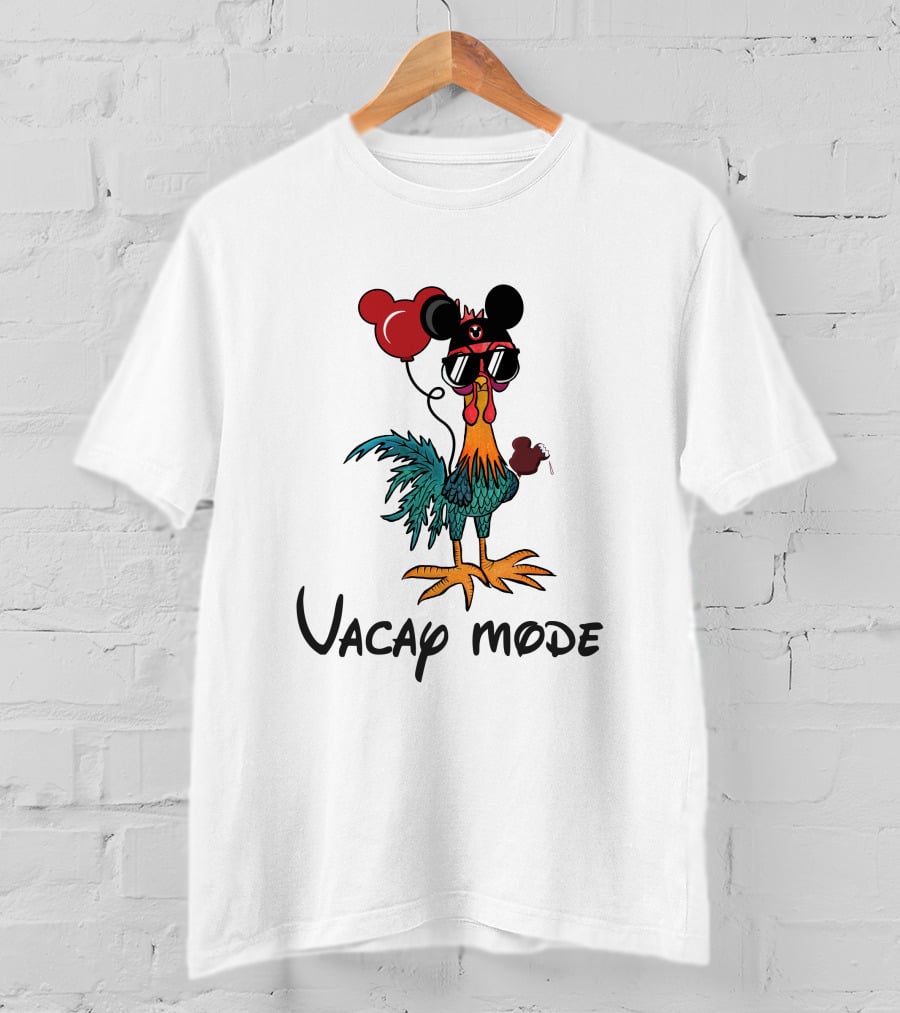 Heihei Chicken Vacay Mode Balloon Mouse Ears Sunglasses T-Shirt