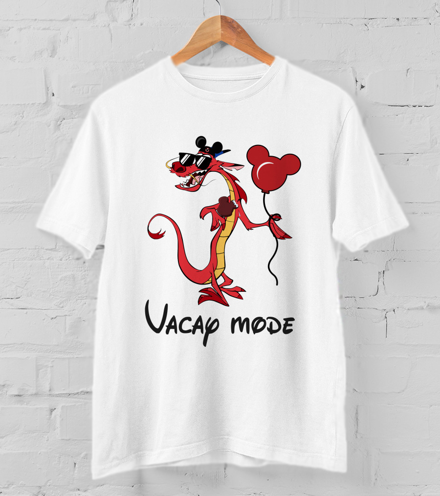 Mushu Vacay Mode Disney Mickey Balloon T-Shirt