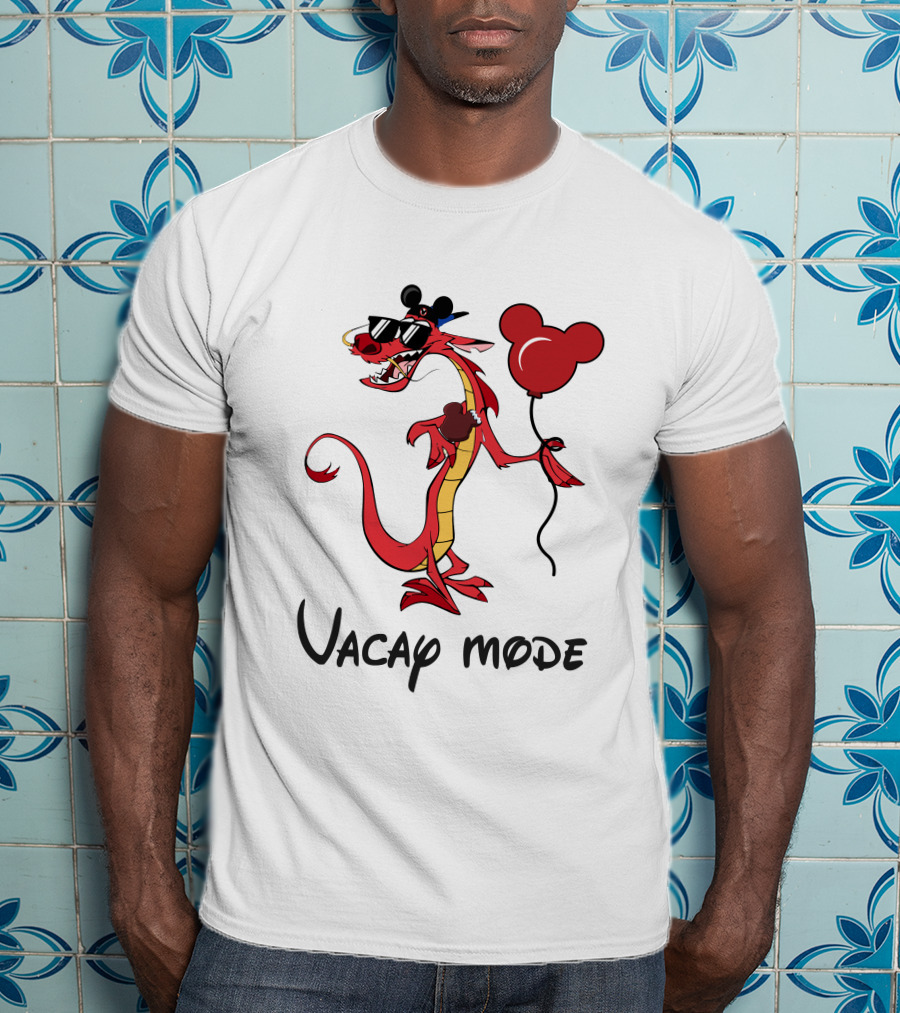 Mushu Vacay Mode Disney Mickey Balloon T-Shirt