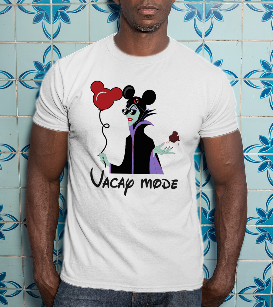 Maleficent Vacay Mode Disney Ears Balloon Chocolate Treat T-Shirt