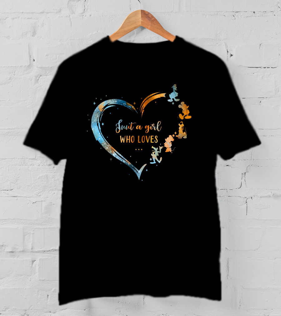 Just A Girl Who Loves Mouse Heart T-Shirt