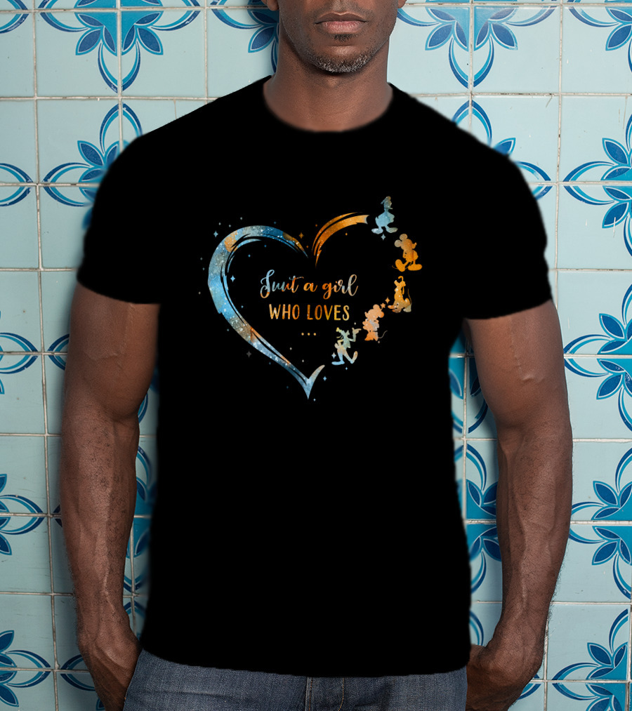 Just A Girl Who Loves Mouse Heart T-Shirt