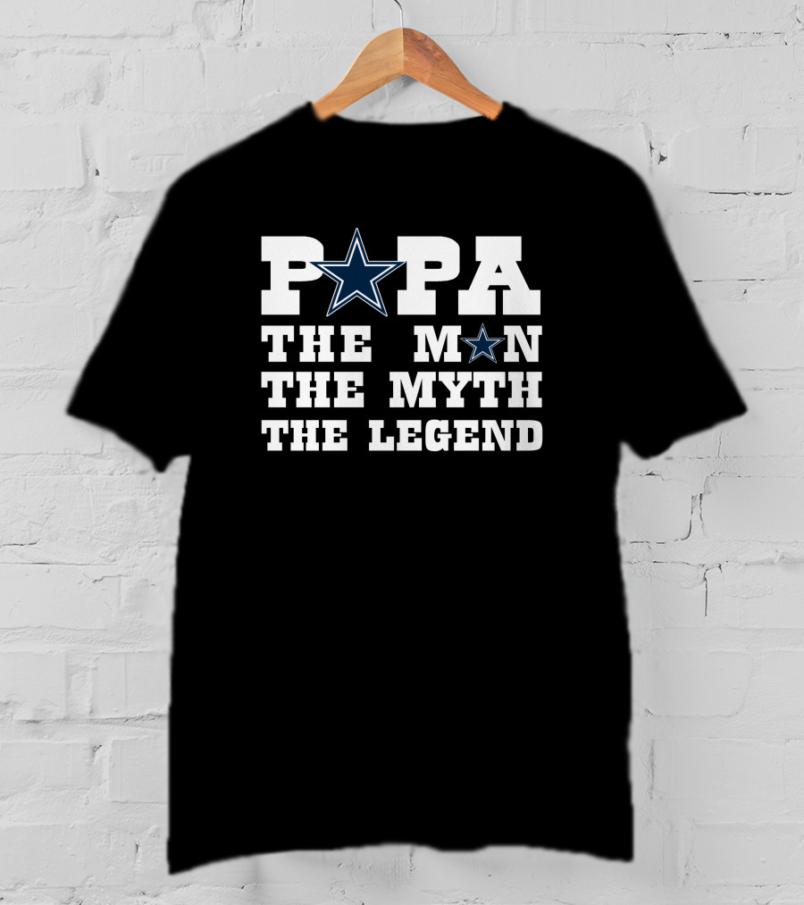 PAPA The Man The Myth The Legend Star T-Shirt