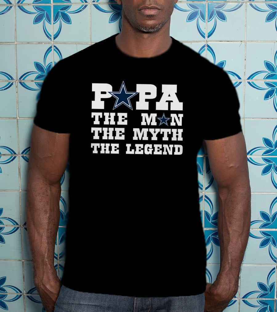 PAPA The Man The Myth The Legend Star T-Shirt