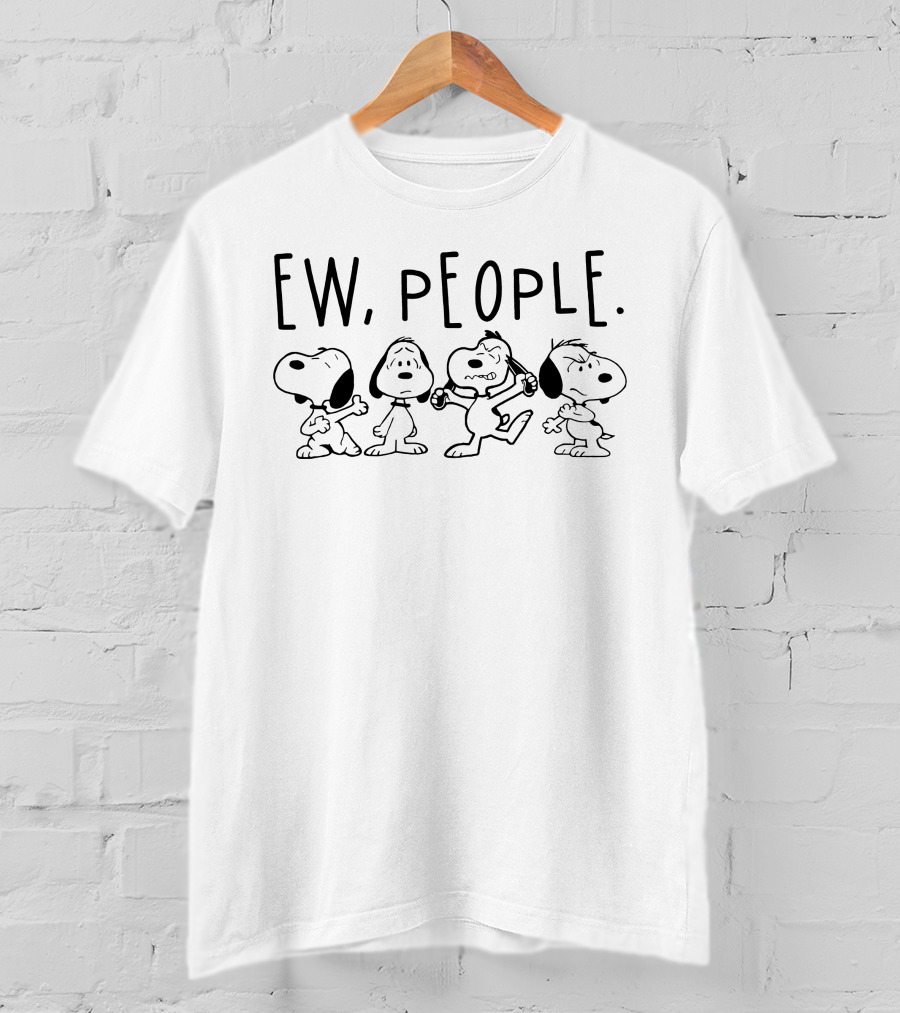 Ew People Snoopy And Friends Peanuts Characters T-Shirt