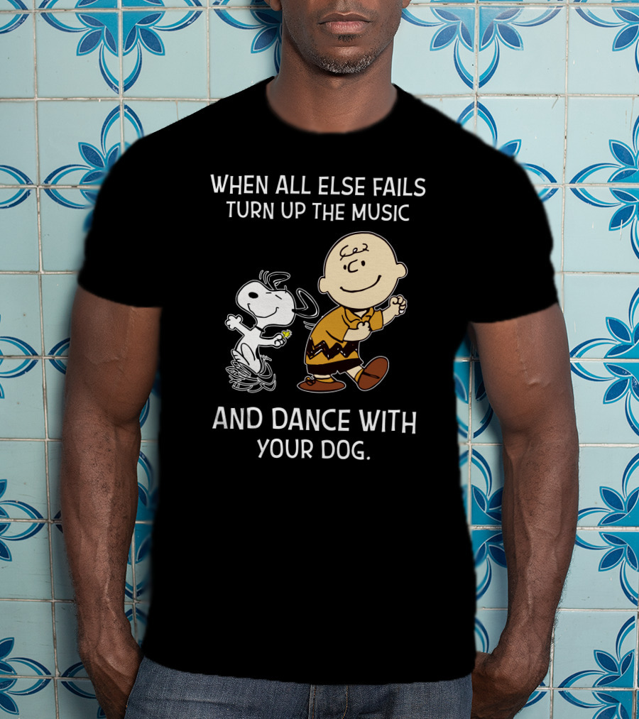 Dance With Your Dog Peanuts Charlie Brown Snoopy T-Shirt