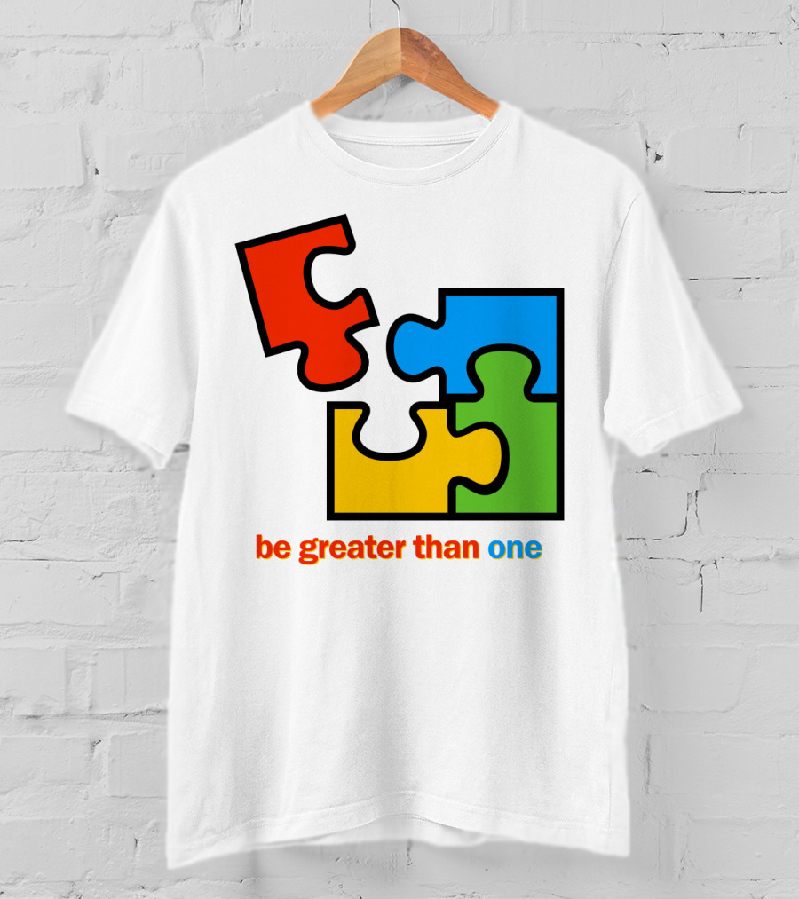 Office 2000 Be Greater Than One Puzzle Pieces T-Shirt