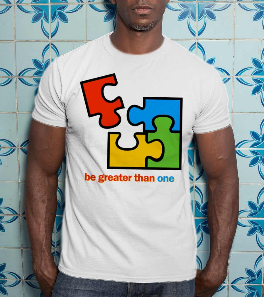 Office 2000 Be Greater Than One Puzzle Pieces T-Shirt
