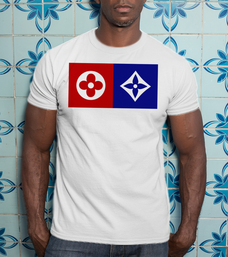 Best Dual Icon Flower Emblems T-Shirt