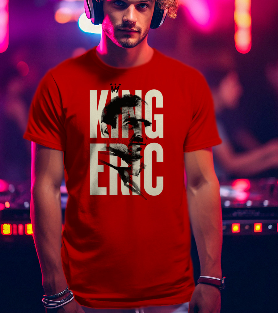 King Eric Legend Footballer Icon Red Majesty T-Shirt