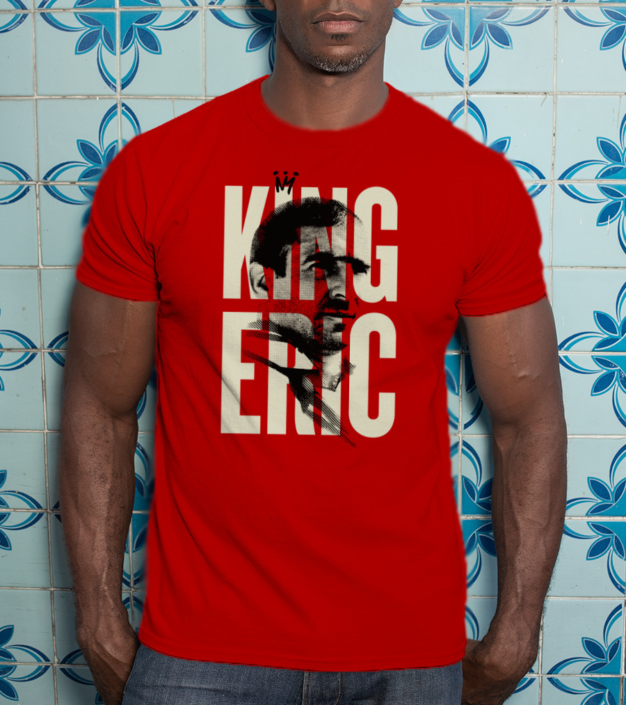 King Eric Legend Footballer Icon Red Majesty T-Shirt