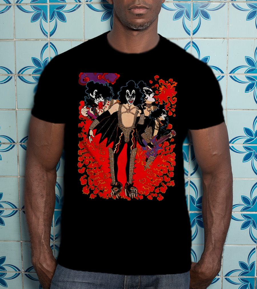 GS1 Solo Rock Musician Iconic Face Paint And Costume T-Shirt