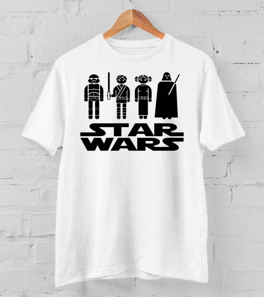 Star Wars Characters Icons Tatertots And Jello T-Shirt