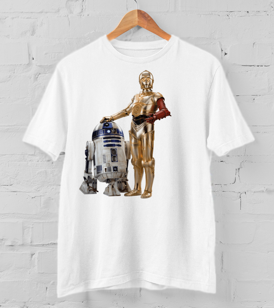 Star Wars R2-D2 C-3PO Transparent T-Shirt