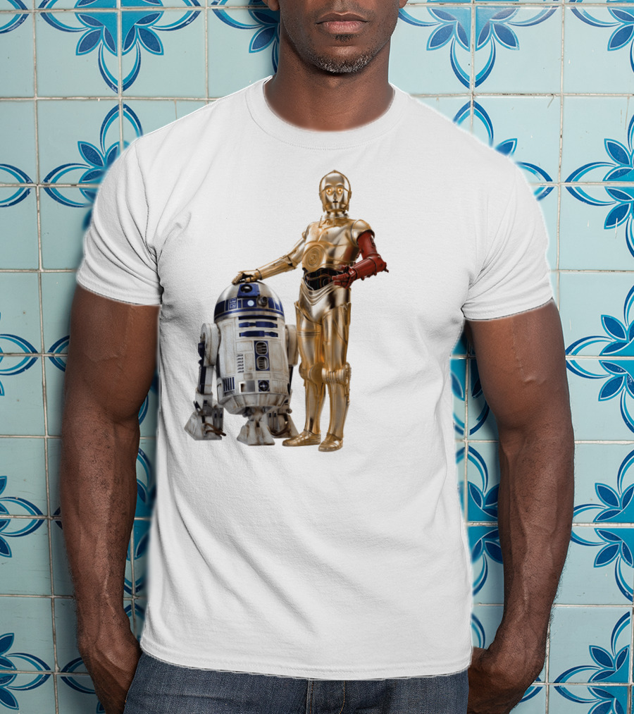 Star Wars R2-D2 C-3PO Transparent T-Shirt