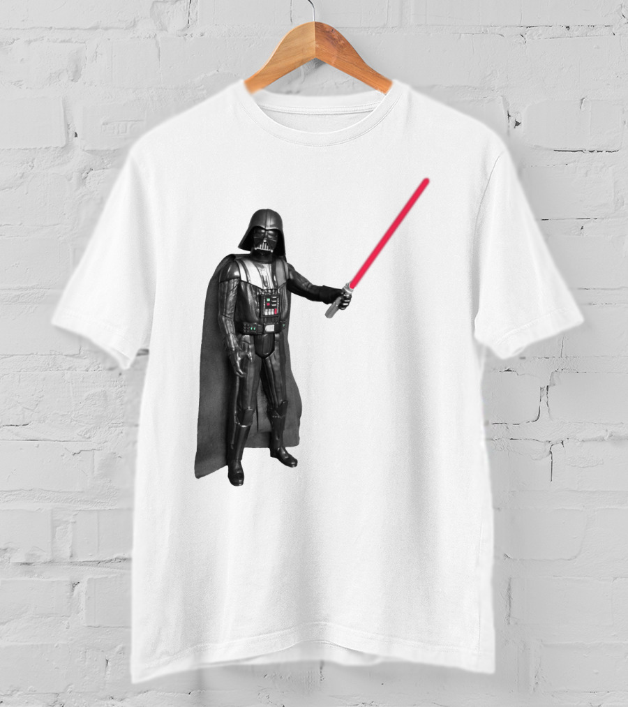 Darth Vader Star Wars Transparent Red Lightsaber Iconic Character T-Shirt