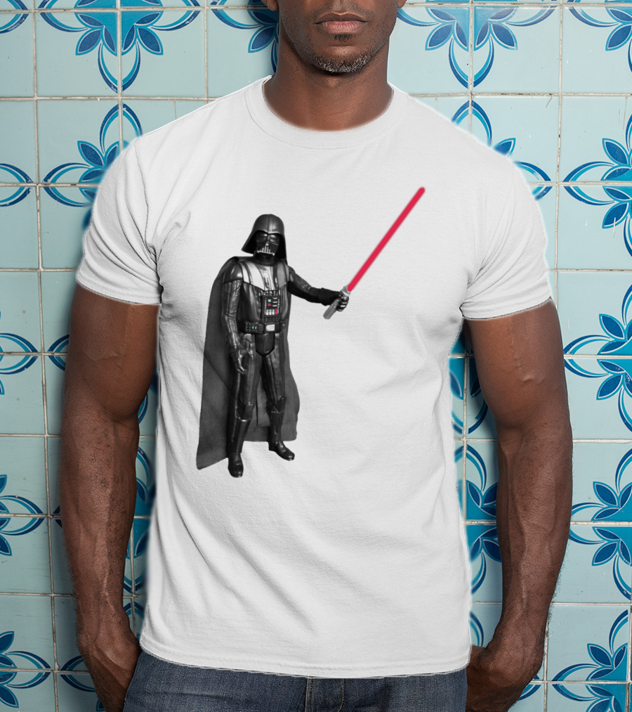 Darth Vader Star Wars Transparent Red Lightsaber Iconic Character T-Shirt