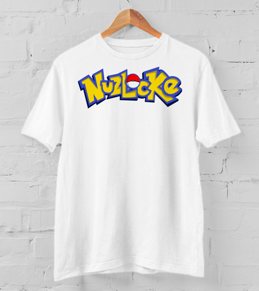 Nuzlocke Challenge Styled In Classic Iconic Font T-Shirt