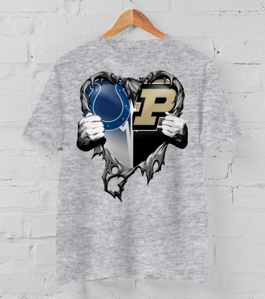 Colts Purdue Heart Revealed T-Shirt