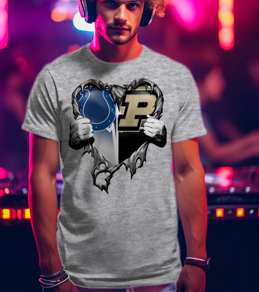 Colts Purdue Heart Revealed T-Shirt