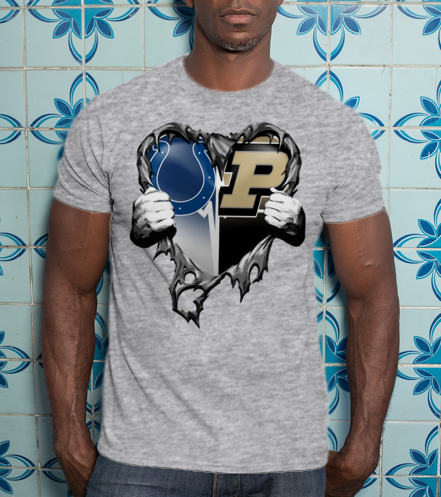 Colts Purdue Heart Revealed T-Shirt