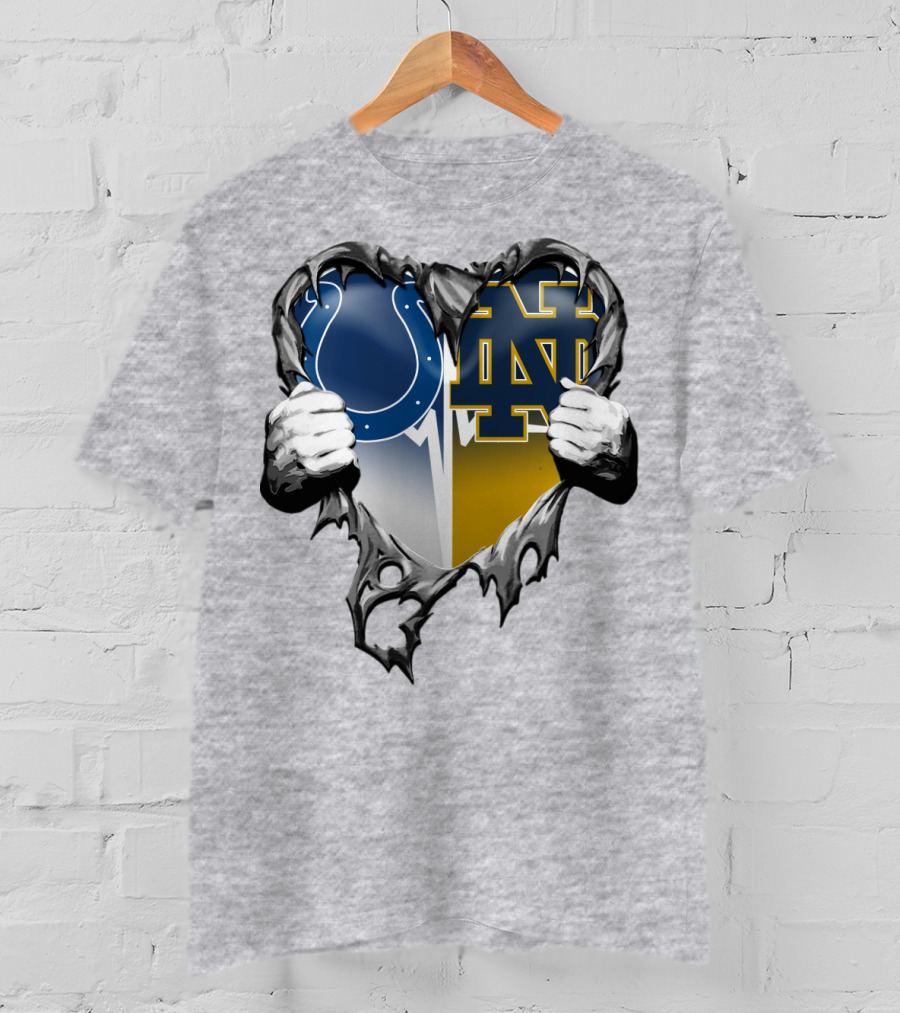 Colts Notre Dame Heart T-Shirt