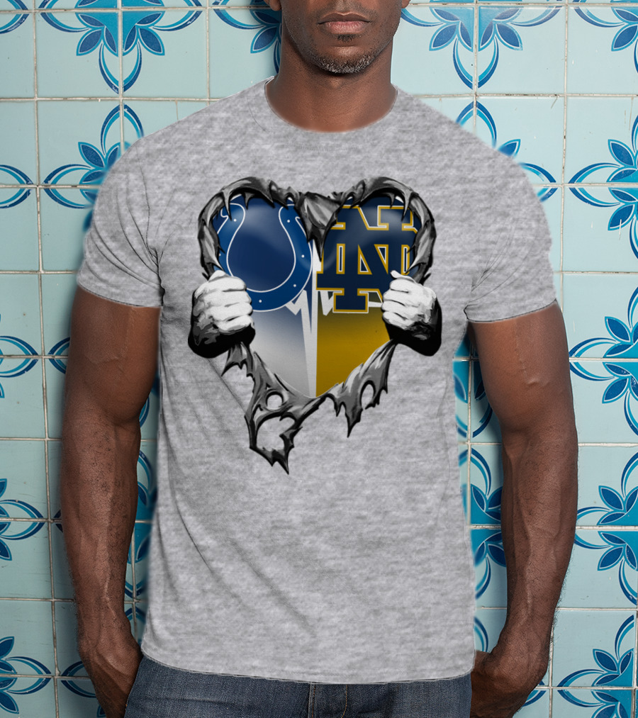 Colts Notre Dame Heart T-Shirt