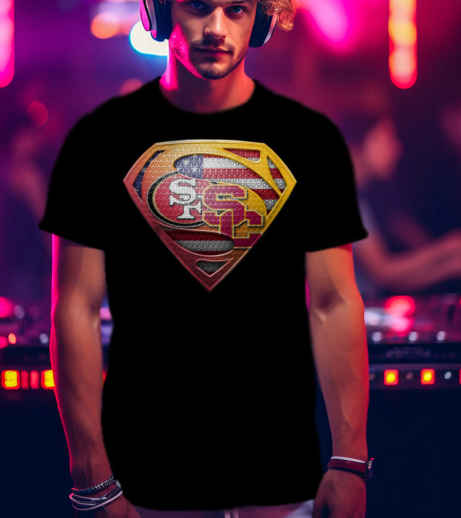 Sf Usc Super Shield United States Flag T-Shirt