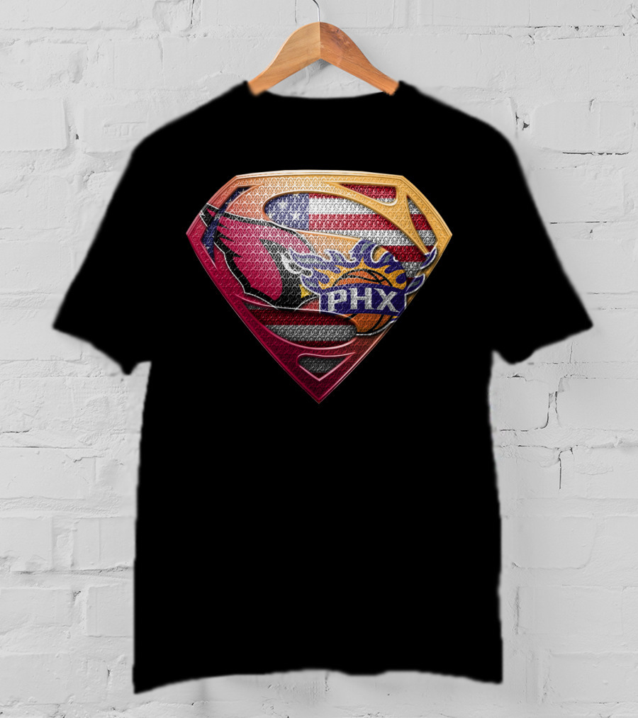 Superman Logo Phoenix Suns American Flag T-Shirt