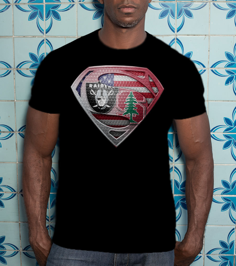 Raiders Stanford Lebanon Usa Superman T-Shirt