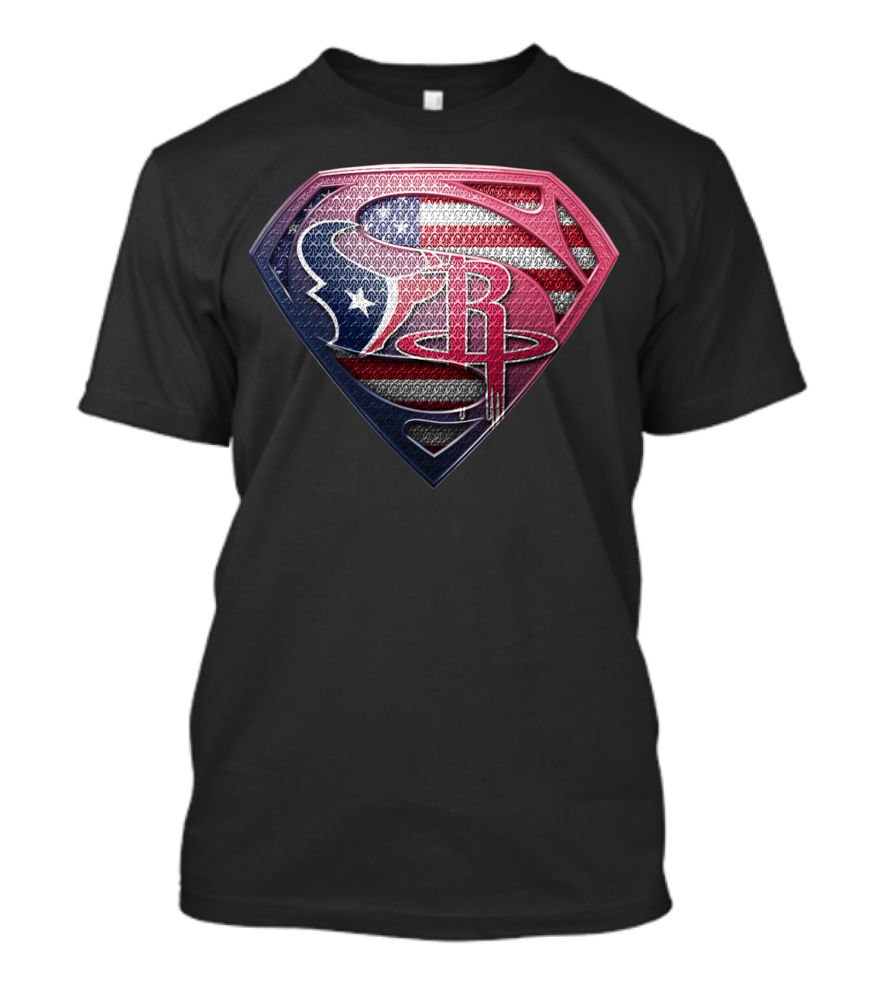 Texas Superhero American Flag T-Shirt