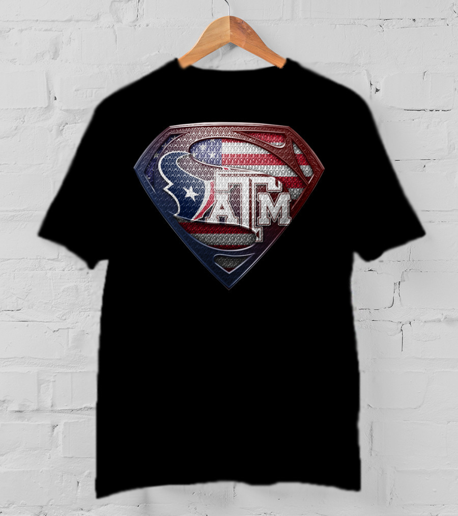 Houston Texans Texas A&M Usa Super Shield Sspus122 T-Shirt