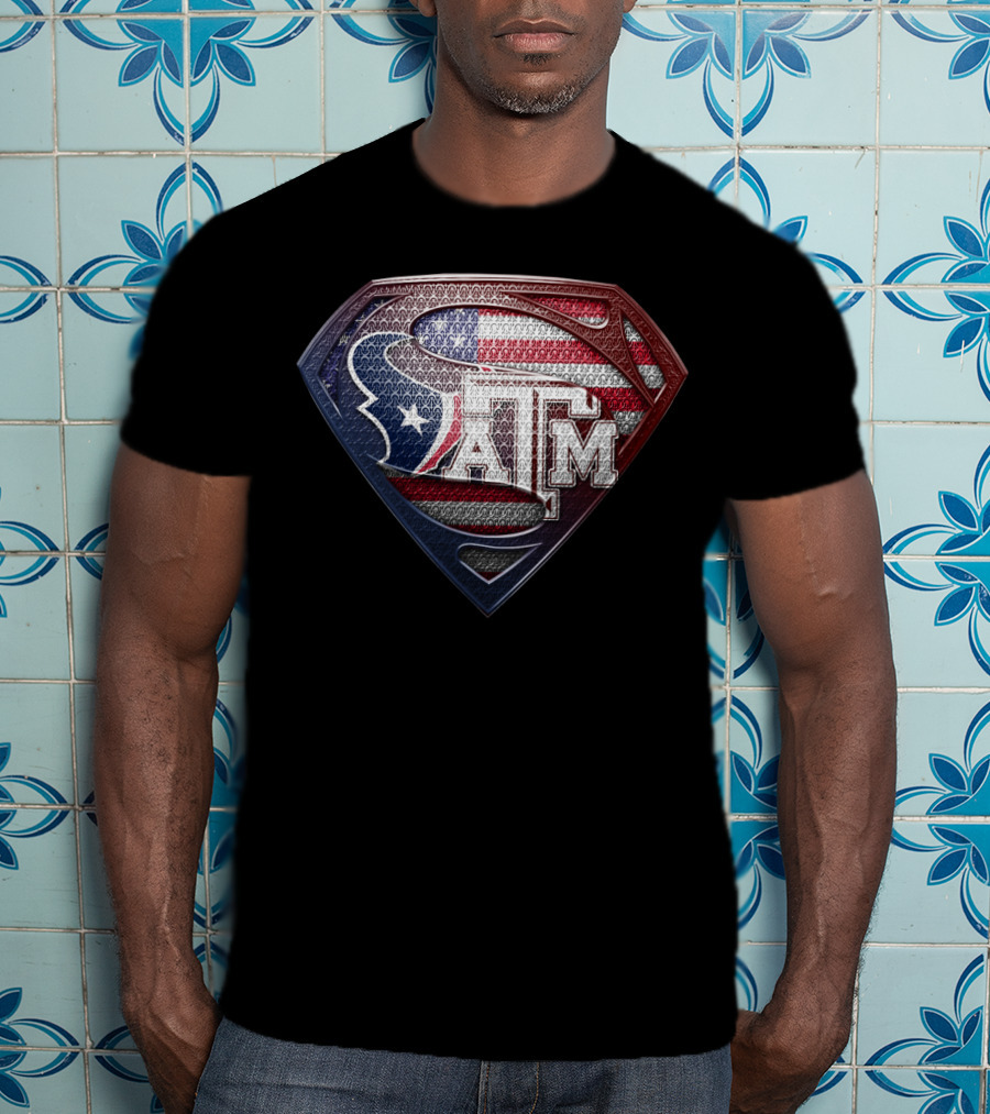 Houston Texans Texas A&M Usa Super Shield Sspus122 T-Shirt
