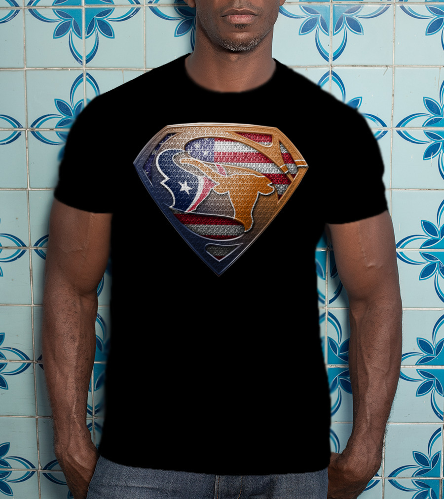 Texas Flag Bull Super Symbol Usa T-Shirt