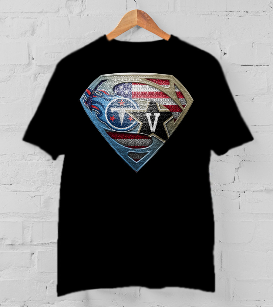 Tennessee Titans Vanderbilt University American Super Shield T-Shirt