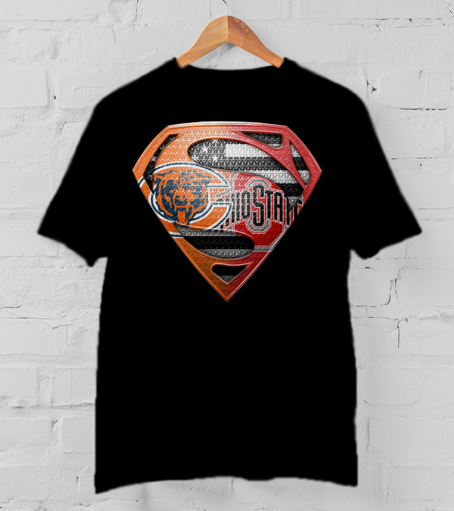 Chicago Bears Ohio State Superman T-Shirt