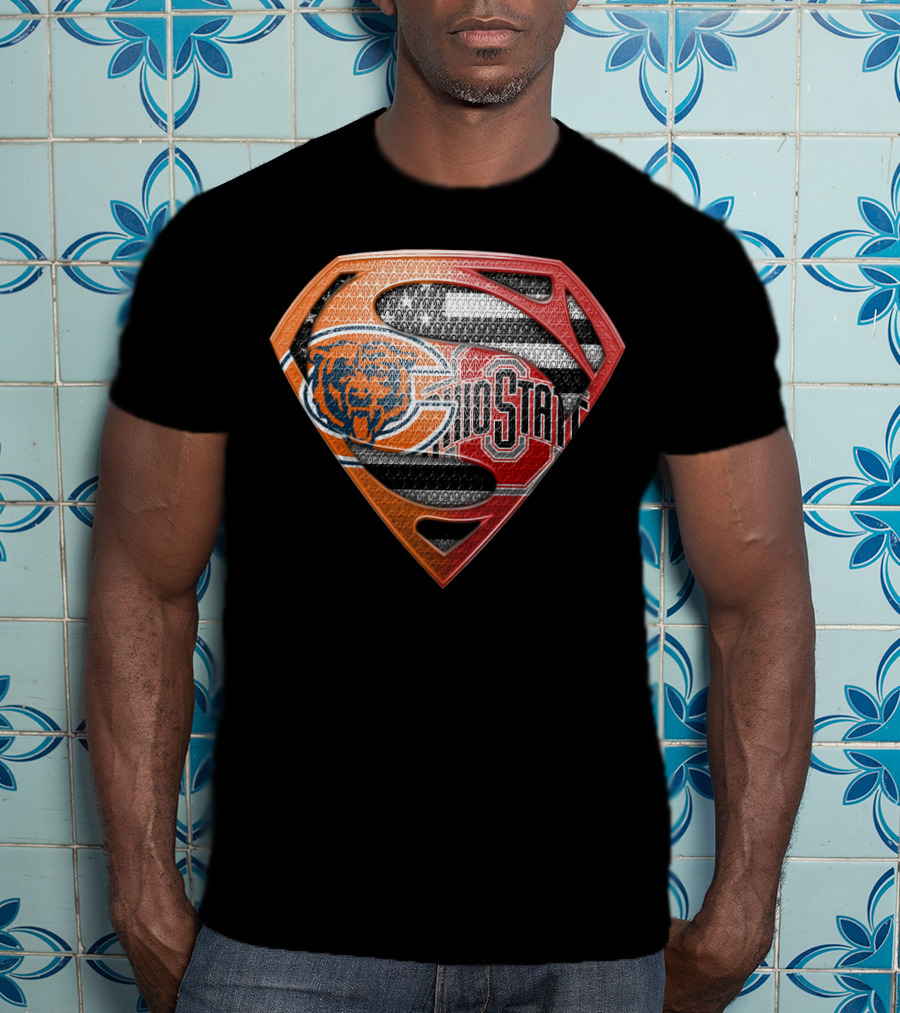 Chicago Bears Ohio State Superman T-Shirt